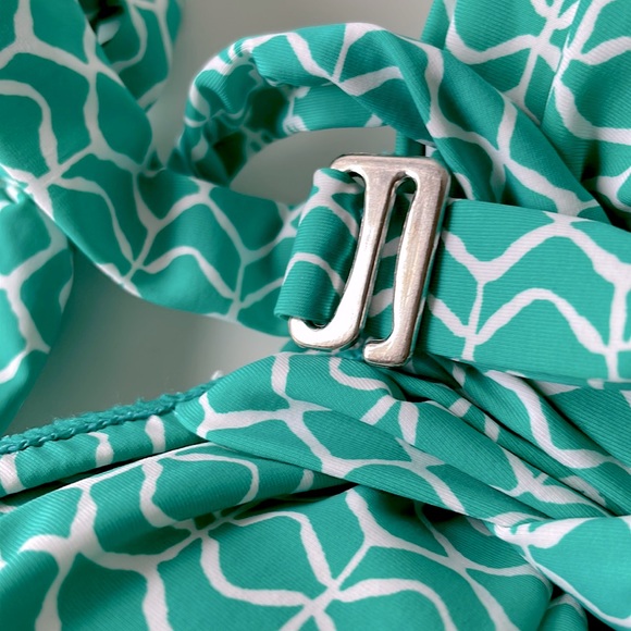 NWT (8) JADE JONES NEW YORK bandeau halter silicone pad non slip bikini top - Picture 4 of 11